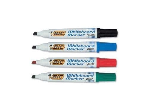 Whiteboardmarkers BIC Velleda 1701, box med 4 st.