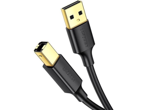 Ugreen US135, 2 m, USB A, USB B, USB 2.0, 0,48 Gbit/sek., Sort