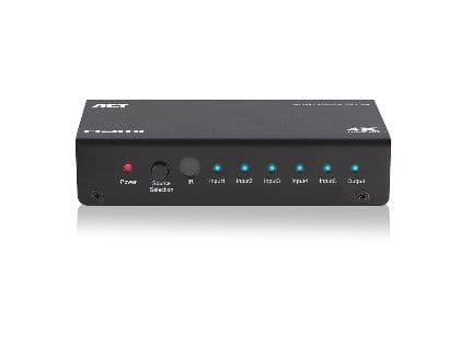 ACT 5x1 HDMI-switch, stöd för 3D och 4K