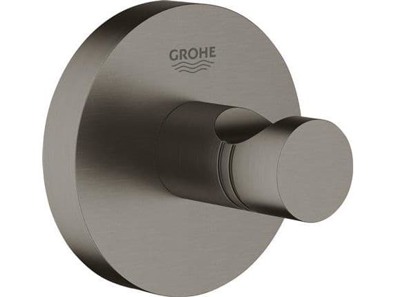 Grohe Essentials håndklædekrog i metal - Børstet Hard Graphite