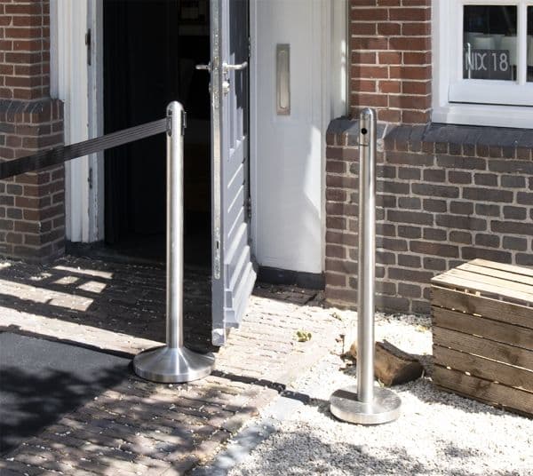 Securit® CLASSIC askkopp-stativ med fot, stål