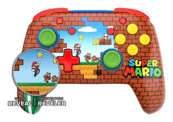 Turtle Beach Rematch - Håndkonsoll - trådløs - Mario murstein - for Nintendo Switch, Nintendo Switch 2, Nintendo Switch Lite, Nintendo Switch OLED