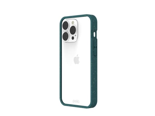 Pela Clear Case för iPhone 13 Pro - grön