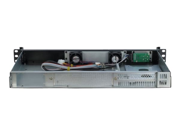 Inter-Tech K-126L - Rackmonterbar 1U - mini-ITX - ingen strømforsyning (FlexATX) - USB