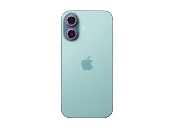 Joyroom JR-MSF0302 skyddsglas för iPhone 16/16 Plus linser - rosa
