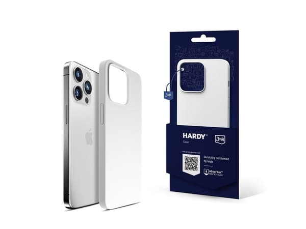 3mk Hardy Silicone MagCase för iPhone 14 Pro Max - Vit