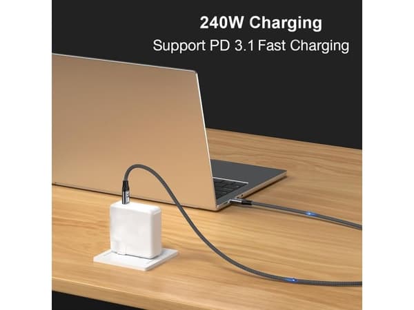 Equip 128426, 1 m, USB C, USB C, USB 3.2 Gen 2x2, 20 Gbit/s, Sort