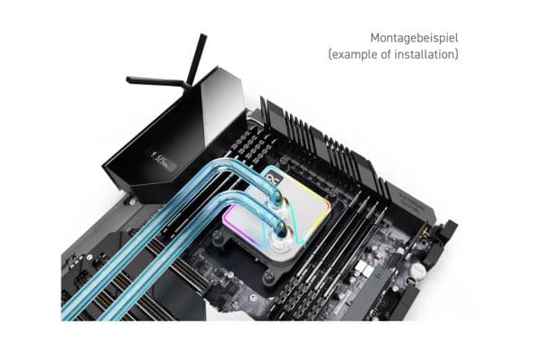Alphacool Core 1 Aurora prosessorijäähdytin, ARGB - hopea