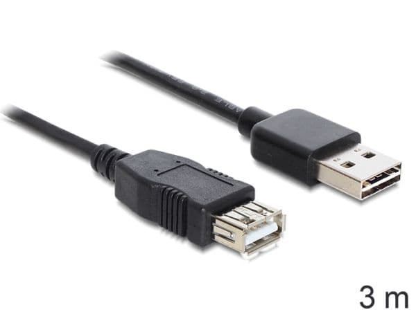 DeLOCK EASY-USB - USB forlængerkabel - USB (hun) til USB (han) - 3 m - lajittelu