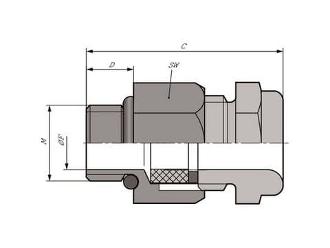 Lapp SKINDICHT 52001860, Rustfrit stål, 1 stk, -20 - 100 °C