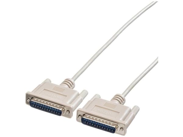 ROLINE RS232 Cable, M - M 9 m, 9 mm, Grå