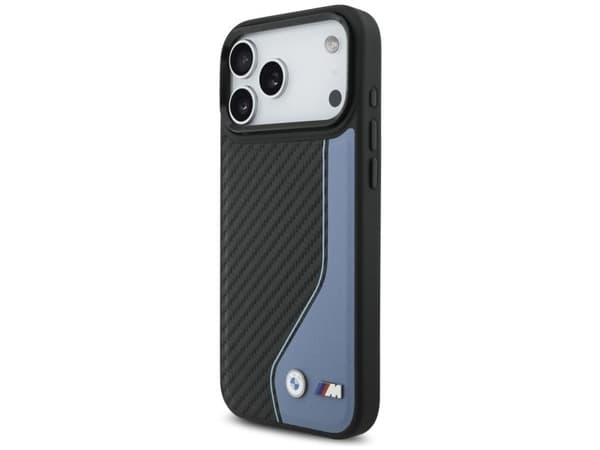 BMW M Carbon Logo MagSafe Case for iPhone 17 Pro Max - Blue