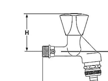 Tyhjennysventtiilin nippa 1/2'' matforkr crown grip