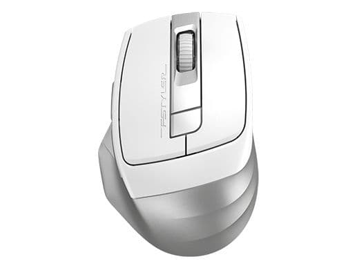 A4Tech Fstyler FB35CS, högerhand, Optisk, Trådlös RF + Bluetooth, 2000 DPI, Grå, Vit