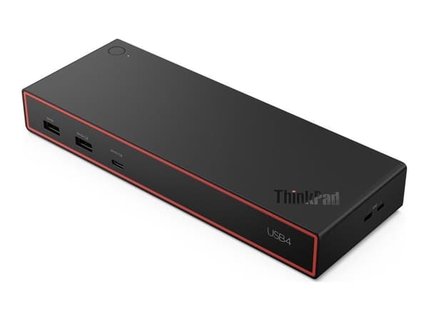 Lenovo ThinkPad USB4 Dock 5000, Langallinen, USB4, 65 W, 1000 Mbit/s, Musta, Eclipse Black