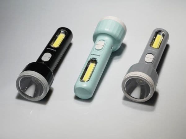 TIROSS RECHARGEABLE LED FLASHLIGHT 3W LED + 2W COB TS1856