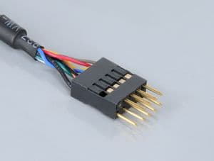Akasa EXUSBIE-40 - USB-kabel - USB (han) - USB 2.0 - 40 cm - sort