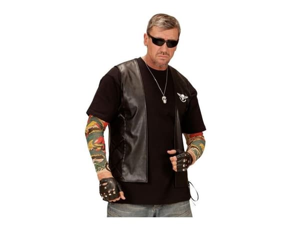 Biker vest med vinger