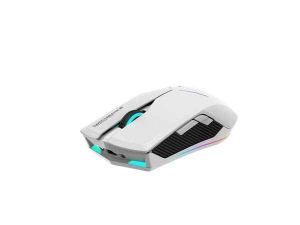 Machenike M721 Wireless Gaming Mouse 10000 DPI with RGB Backlight - White
