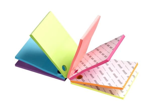Magic Notescube 101x76 mm med 280 blade Neon