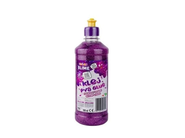 Lim lilla glitter 500 ml