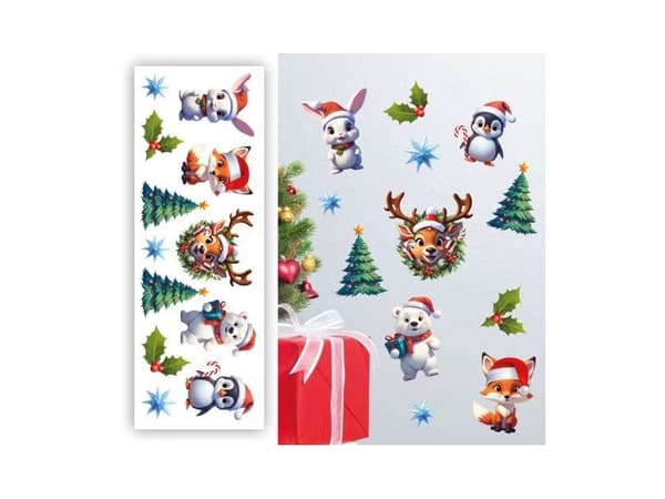 Jule dyr stickers, 25 x 70 cm