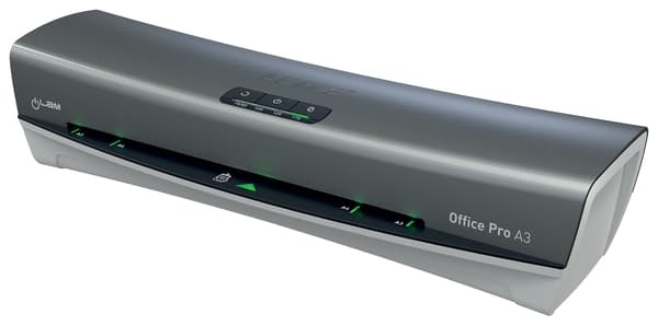 Lamineringsmaskine Leitz Ilam Office Pro, til A3, sølv, sølv