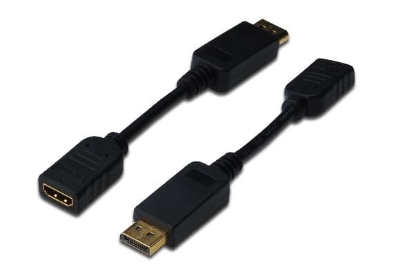 Adapter Displayport Value til HDMI, 15 cm