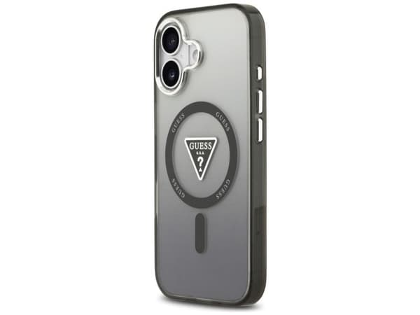 Etui Guess IML Gradient Triangle LogoMagSafe do iPhone 17 czarny