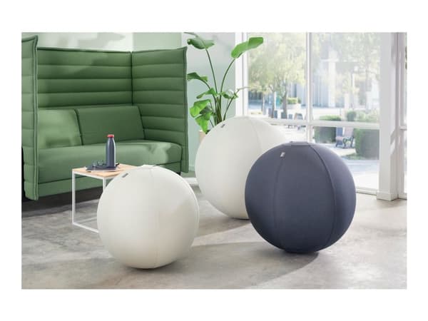 Leitz Ergo Active - Bollstol - tygklädsel - grå
