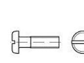 Toolcraft 104509, Skru, Stål, Universell, Flat, Zink, M4