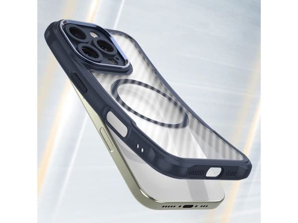 Leading Series MagSafe silikonfodral för iPhone 16 Pro Max - blå