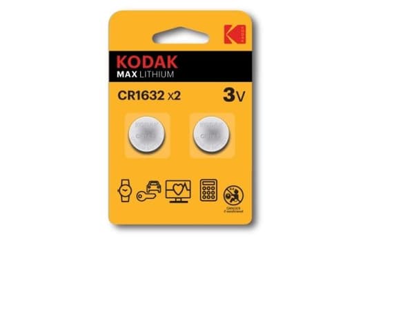Kodak MAX - Batteri 2 x CR1632 - Li