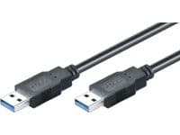 M-CAB - USB-kabel - USB-type A (hann) til USB-type A (hann) - USB 3.0 - 1.8 m - svart