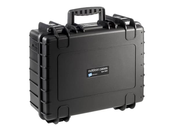 B&amp;W outdoor.cases Type 5000 - Kovakotelo - polypropeeni - musta