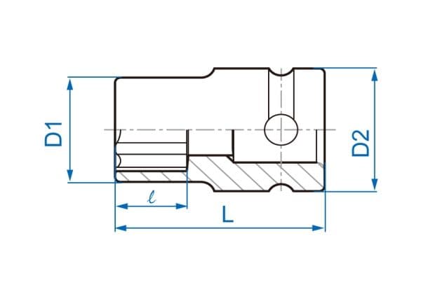 King Tony KING TONY IMPACT SOCKET 3/4" E32 KT657532M