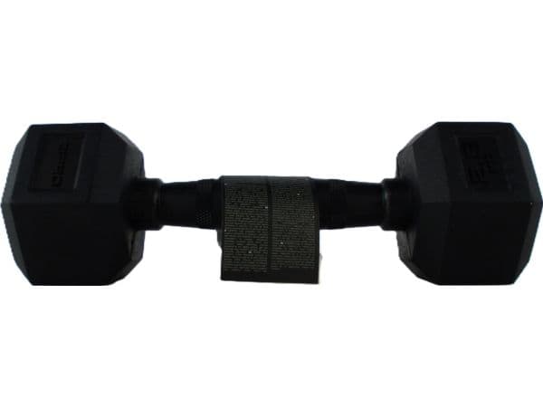 Gummerad Hex Hantel 1 x 2,5 kg