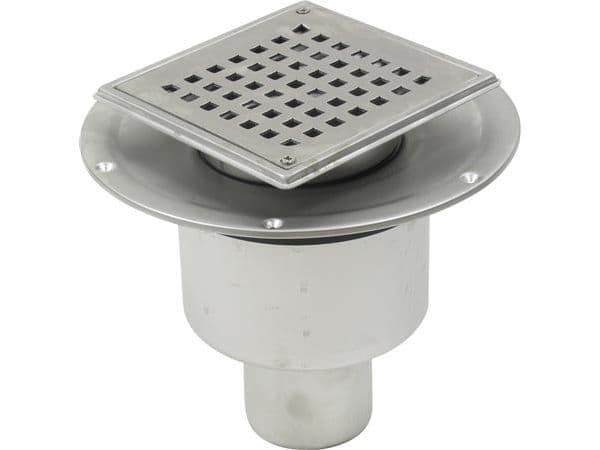 Blücher 75 mm afløbsskål til smøremembran, uden studs, lodret