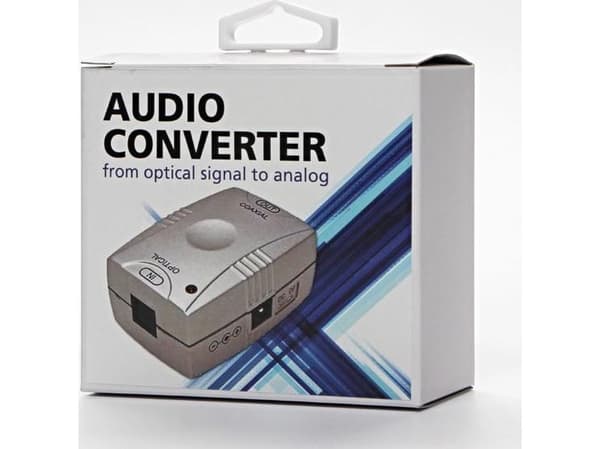Adapter AV Red Fighter Toslink - RCA (Cinch) silver