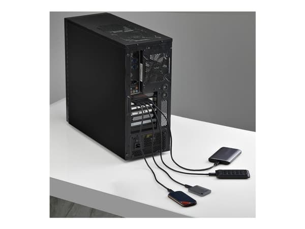 StarTech.com - USB-sovitin - PCIe 3.0 x4 Low Profile - USB 3.2 Gen 2 x 4 - punainen - TAA-yhteensopiva