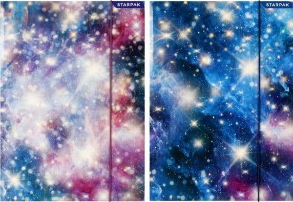 Starpak A4 mappe med strikk GALAXY