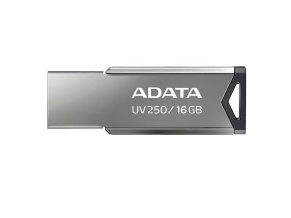 ADATA UV250 - USB-flashstasjon - 16 GB - USB 2.0 - sølv