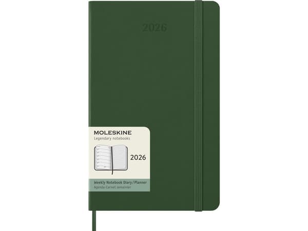 Ukeplan Classic Hard 12M stor Myrtle Green 2026