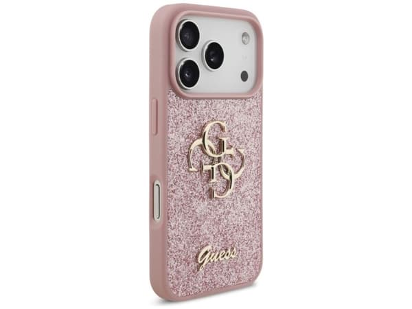 Etui Guess Fixed Glitter Big 4G do iPhone 18 Pro / 17 Pro rózowy