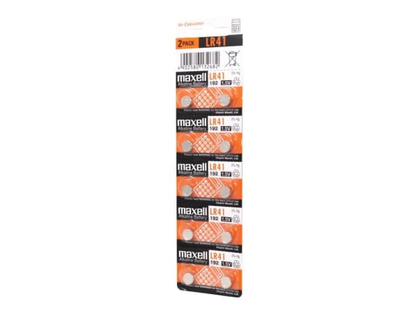 Maxell batteri LR41 10 stk