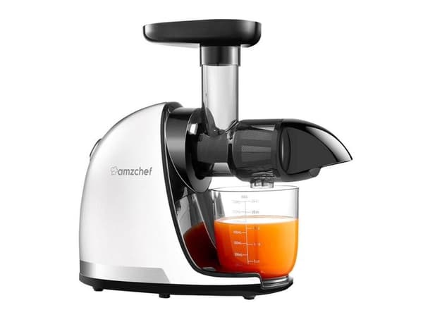 AMZCHEF 1501-WT sakte juicer (hvit)