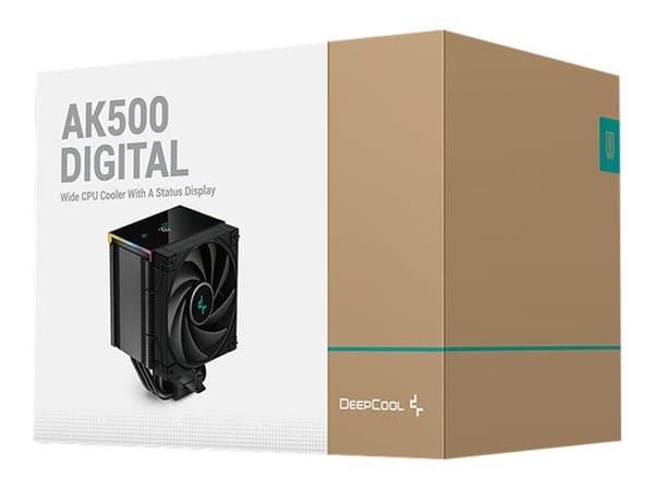 DeepCool AK500S Digital, Ilmanjäähdytin, 12 cm, Musta