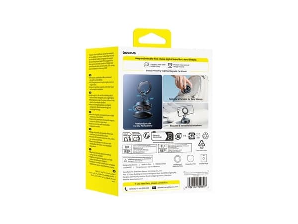 Baseus VC2 Flex universal magnetisk bilholder - svart