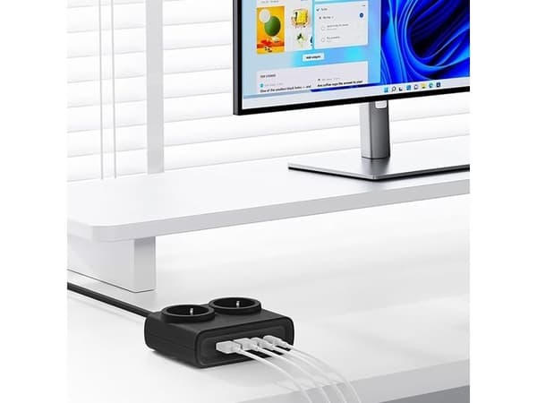 Power Strip Orico PDC25, 2 x Schuko - 2 x USB-A - 2 x USB-C, Black