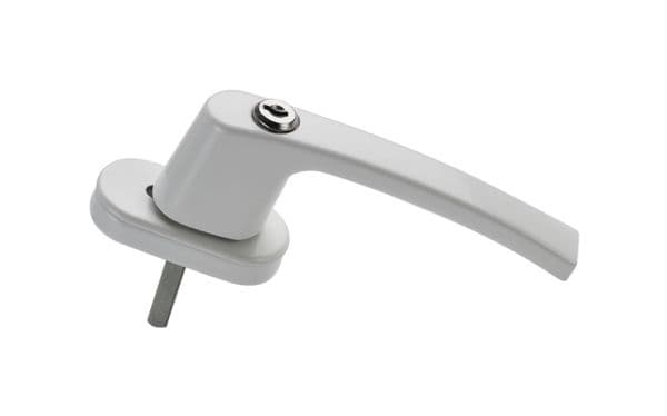 ALU. WINDOW HANDLE LOCKABLE WHITE